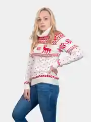 Молочный свитер унисекс, вязаный
