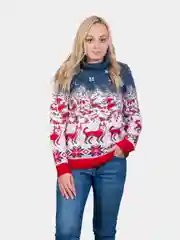 Индиго свитер унисекс, вязаный
