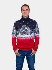 Белый свитер унисекс, вязаный