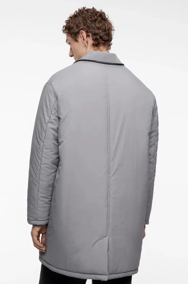 Серый куртка мужская Befree удлиненная oversize