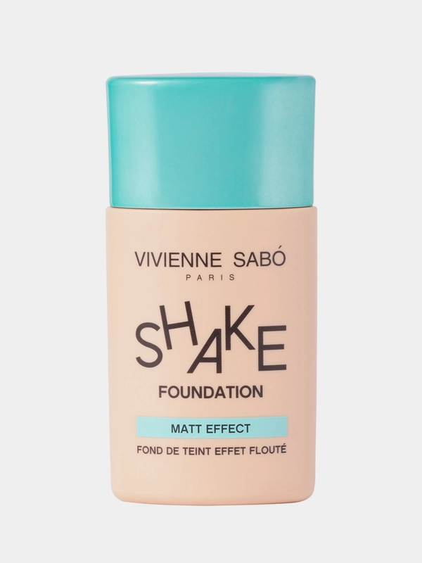 Матирующий тональный крем Vivienne Sabo Shakefoundation matt, тон 01, светло-бежевый, 25мл