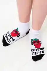 Белый носки  детские Berchelli Крутой перец 3 пары