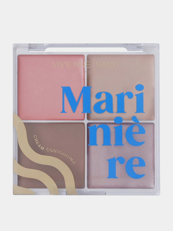 Кремовая палетка для скульптурирования лица Vivienne Sabo Mariniere, тон 01, 17,2 г