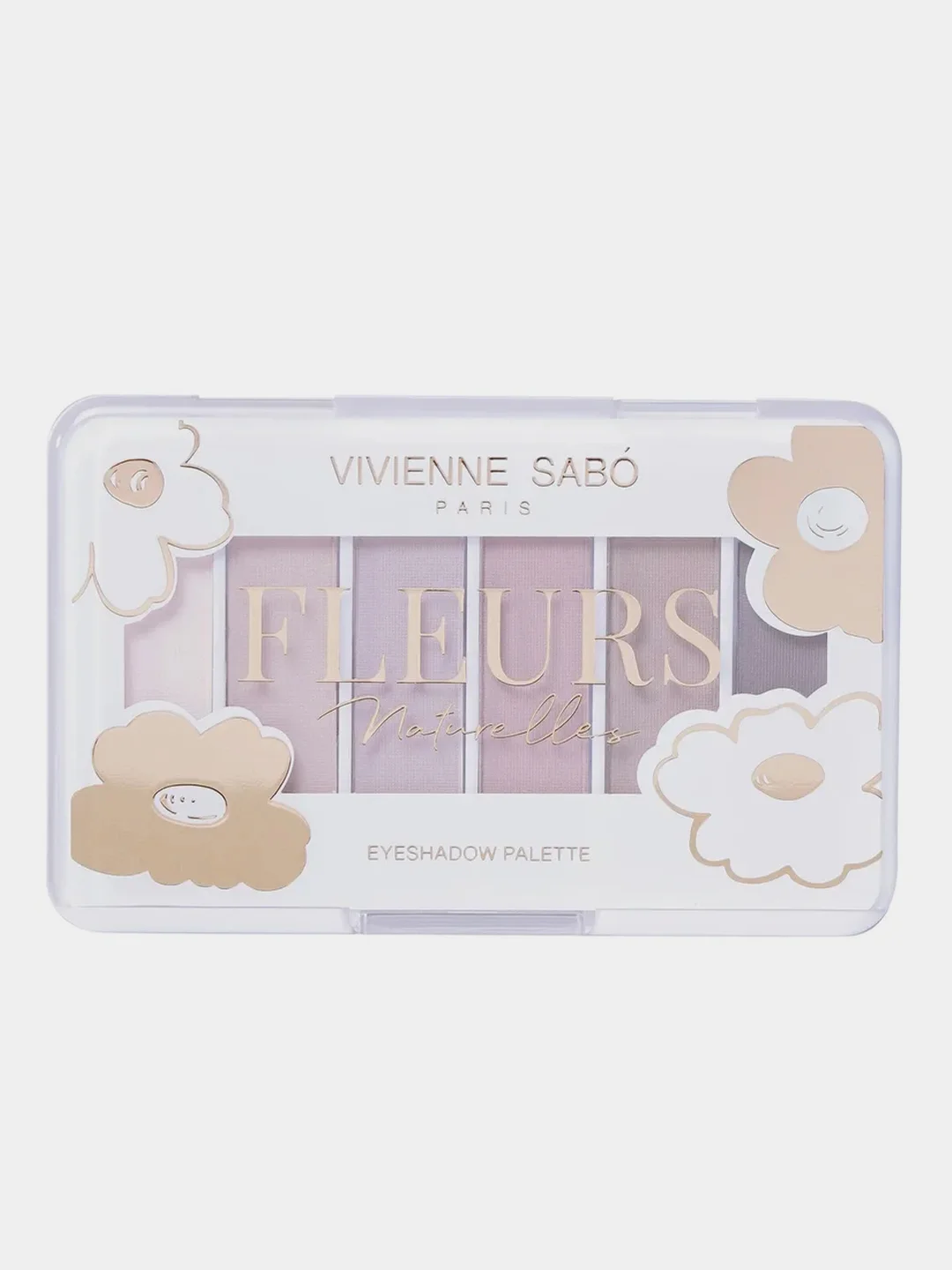 Палетка теней для век Vivienne Sabo Fleurs naturelles, тон 01, 5 г