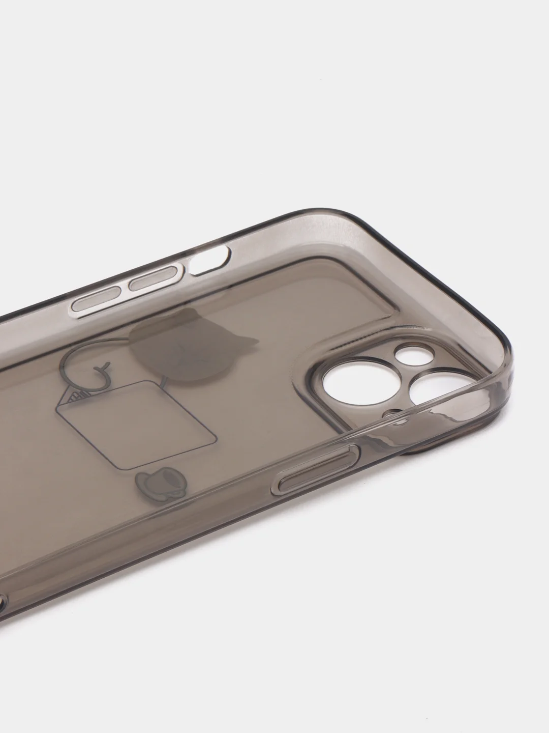Белый чехол для iPhone 11, 12, 13, 14, Pro Max с принтом, с защитой камеры, прозрачный айфон