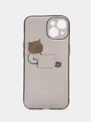 Белый чехол для iPhone 11, 12, 13, 14, Pro Max с принтом, с защитой камеры, прозрачный айфон