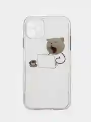 Прозрачный чехол для iPhone 11, 12, 13, 14, Pro Max с принтом, с защитой камеры, прозрачный айфон