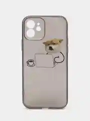 Рыжий чехол для iPhone 11, 12, 13, 14, Pro Max с принтом, с защитой камеры, прозрачный айфон