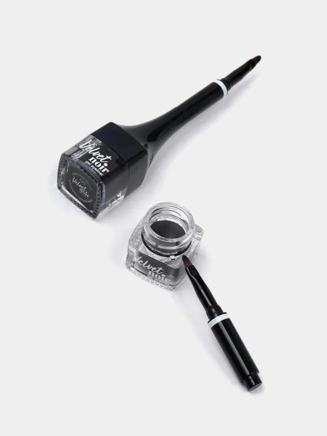 Подводка гелевая для глаз с кисточкой Vivienne Sabo Velvet Noir, тон 01 ультрачерный, 1,7г