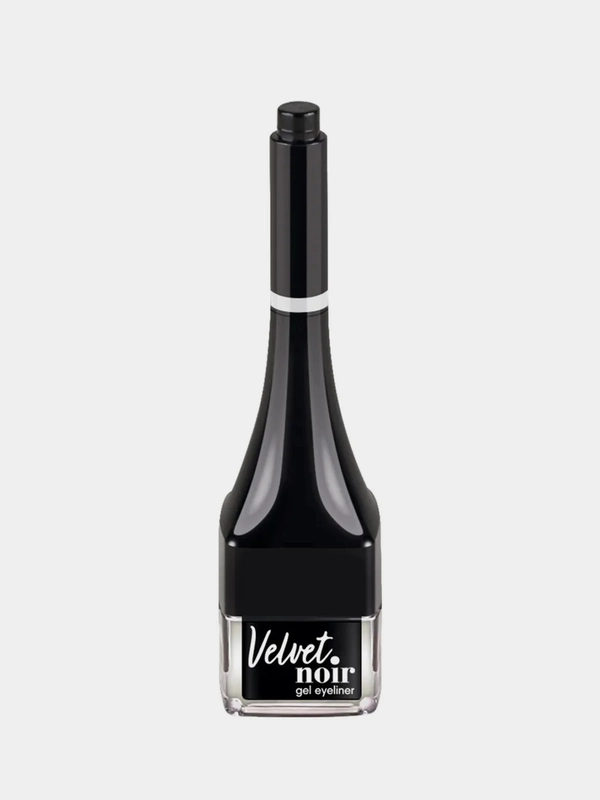 Подводка гелевая для глаз с кисточкой Vivienne Sabo Velvet Noir, тон 01 ультрачерный, 1,7г