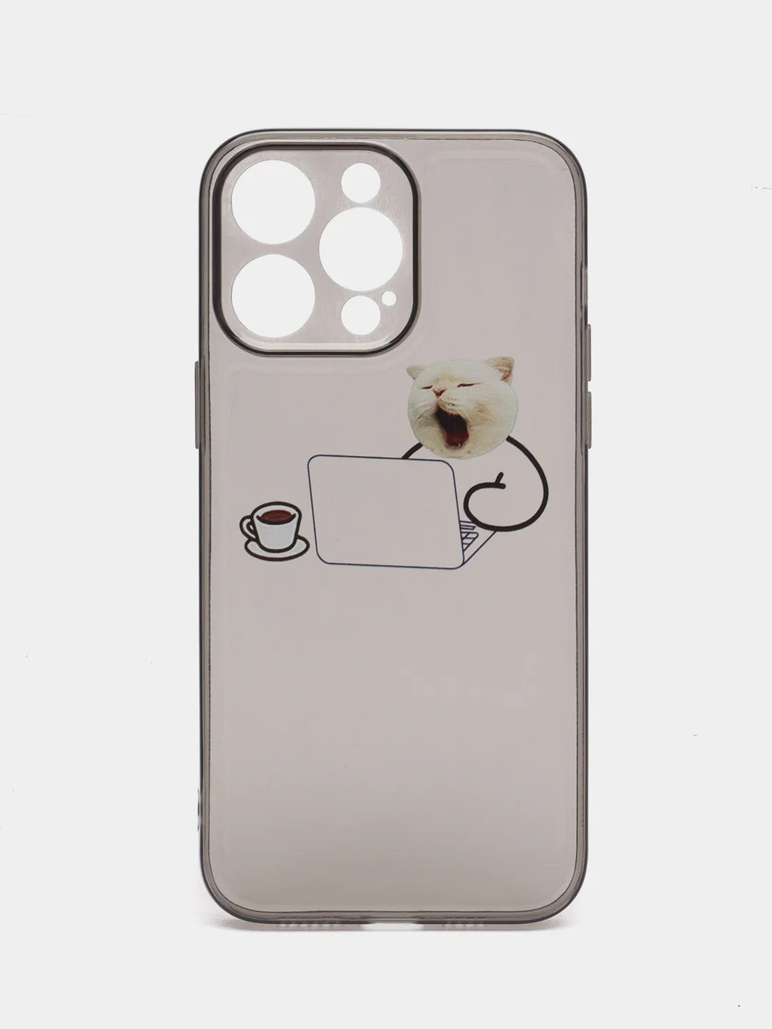 Черный чехол для iPhone 11, 12, 13, 14, Pro Max с принтом, с защитой камеры, прозрачный айфон