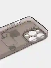 Черный чехол для iPhone 11, 12, 13, 14, Pro Max с принтом, с защитой камеры, прозрачный айфон