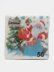 Красный салфетки бумажные новогодние, 50шт