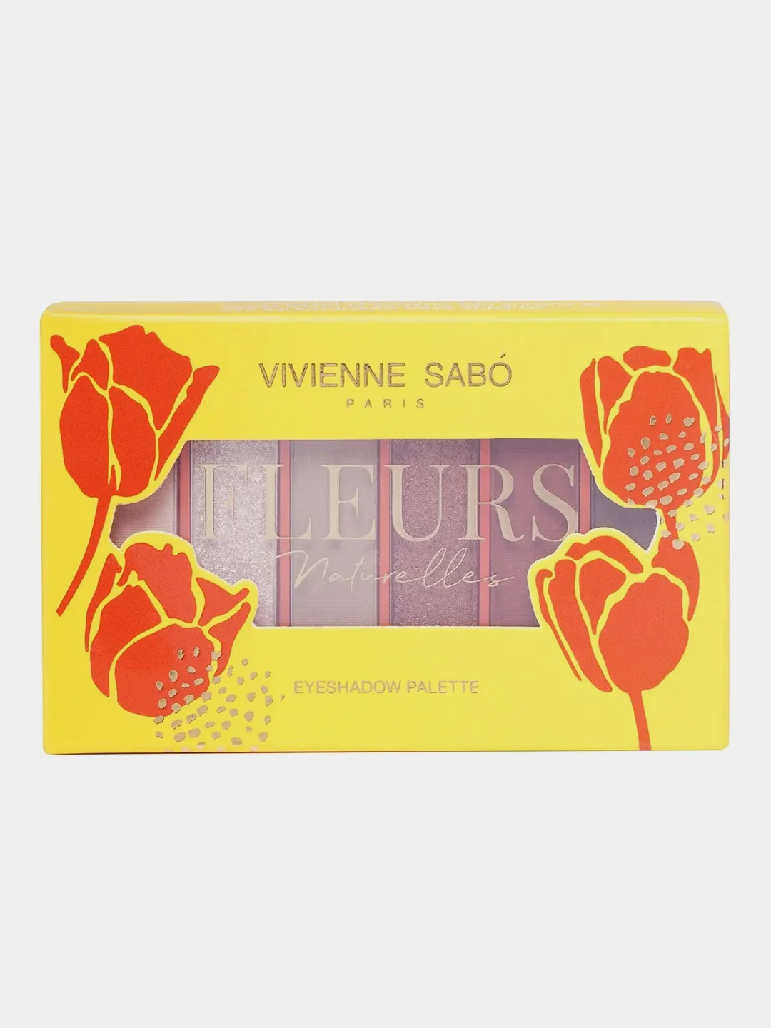 Палетка теней для век Vivienne Sabo "Fleurs naturelles", 02 тон