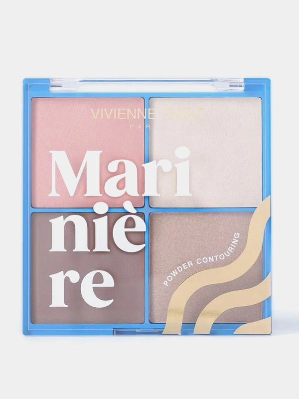 Пудровая палетка для скульптурирования лица Vivienne Sabo Mariniere, тон 01, 17 г