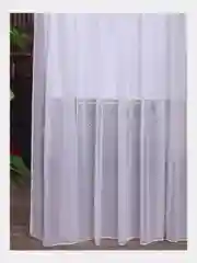 Белый тюль Вуаль, белая, однотонная, с утяжелителем