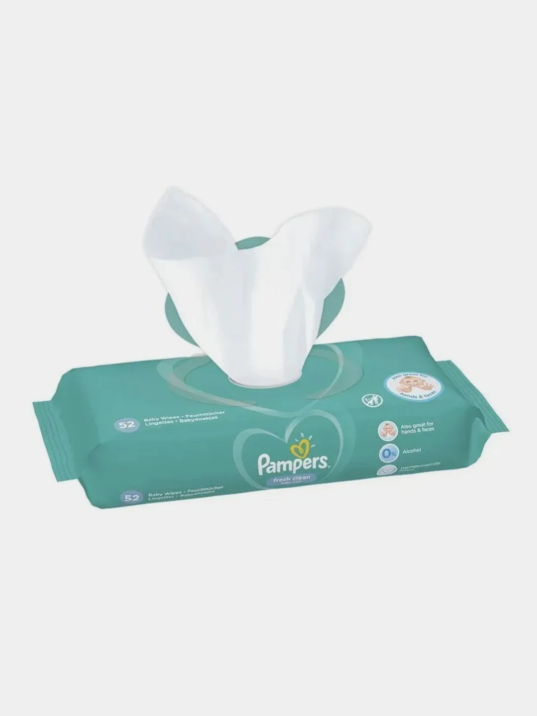 Детские влажные салфетки Pampers Fresh Clean, 52 штуки