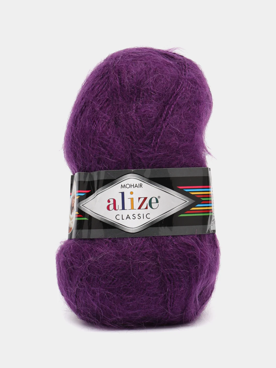 Аметистовый пряжа Alize Mohair Classic new, Ализе Мохер Классик