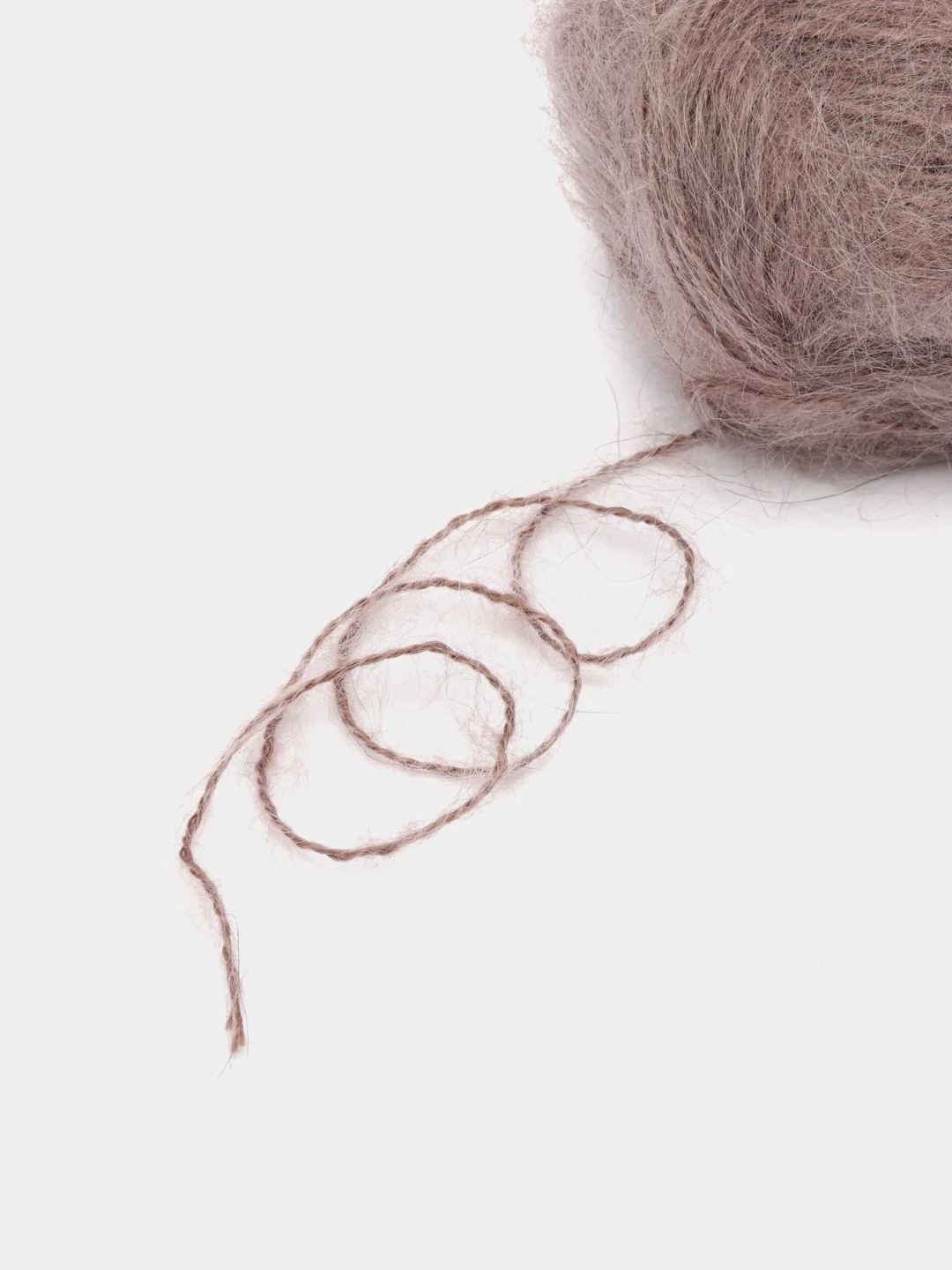 Светло-коричневый пряжа Alize Mohair Classic new, Ализе Мохер Классик