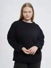 Черный футболка женская ТВОЕ с длинным рукавом