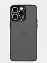 Черный чехол для Apple iPhone 14, 15 Pro Max/Pro/Plus пластиковый BROSCORP с силиконовой защитой