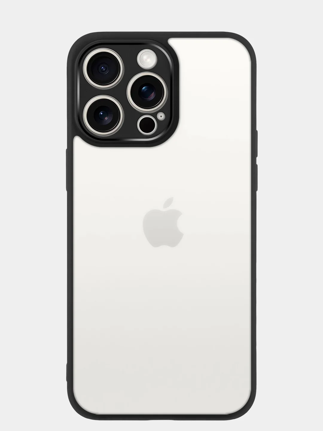 Белый чехол для Apple iPhone 14, 15 Pro Max/Pro/Plus пластиковый BROSCORP с силиконовой защитой