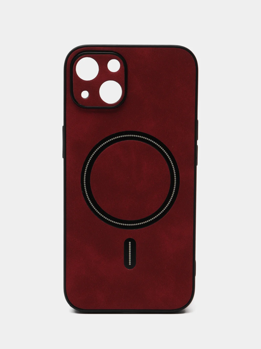 Красный чехол на Айфон Magsafe (Магсейф) Apple iPhone XR 11, 12, 13, 14 Pro Max