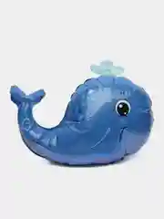 Голубой шар фольгированный, в форме морских зверей