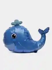 Голубой шар фольгированный, в форме морских зверей