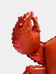 Красный шар фольгированный, в форме морских зверей