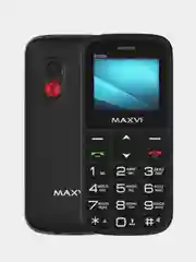 Черный мобильный телефон Maxvi B100ds большие кнопки