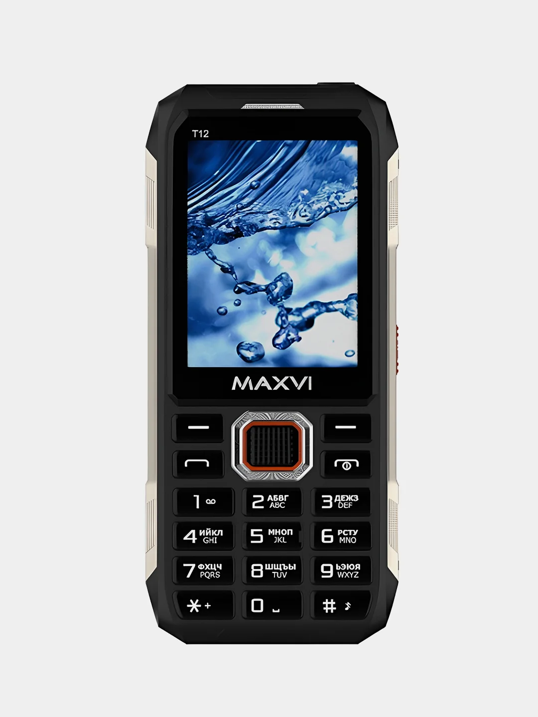 Темно-синий мобильный телефон Maxvi T12, С КАМЕРОЙ, ФУНКЦИЯ POWER BANK, АККУМУЛЯТОР 2500мАч