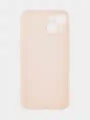 Пудровый чехол для iPhone 15 силиконовый BROSCORP матовый/ прозрачный тонкий c защитой камер бортик