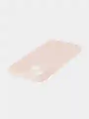 Пудровый чехол для iPhone 15 силиконовый BROSCORP матовый/ прозрачный тонкий c защитой камер бортик