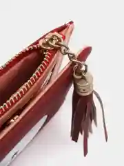 Красный кошелек женский, маленький
