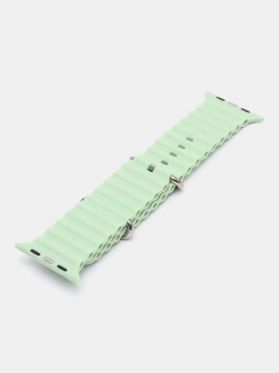 Салатовый ремешок для смарт-часов Apple Watch Ocean band Ultra, силиконовый, 42-49 мм