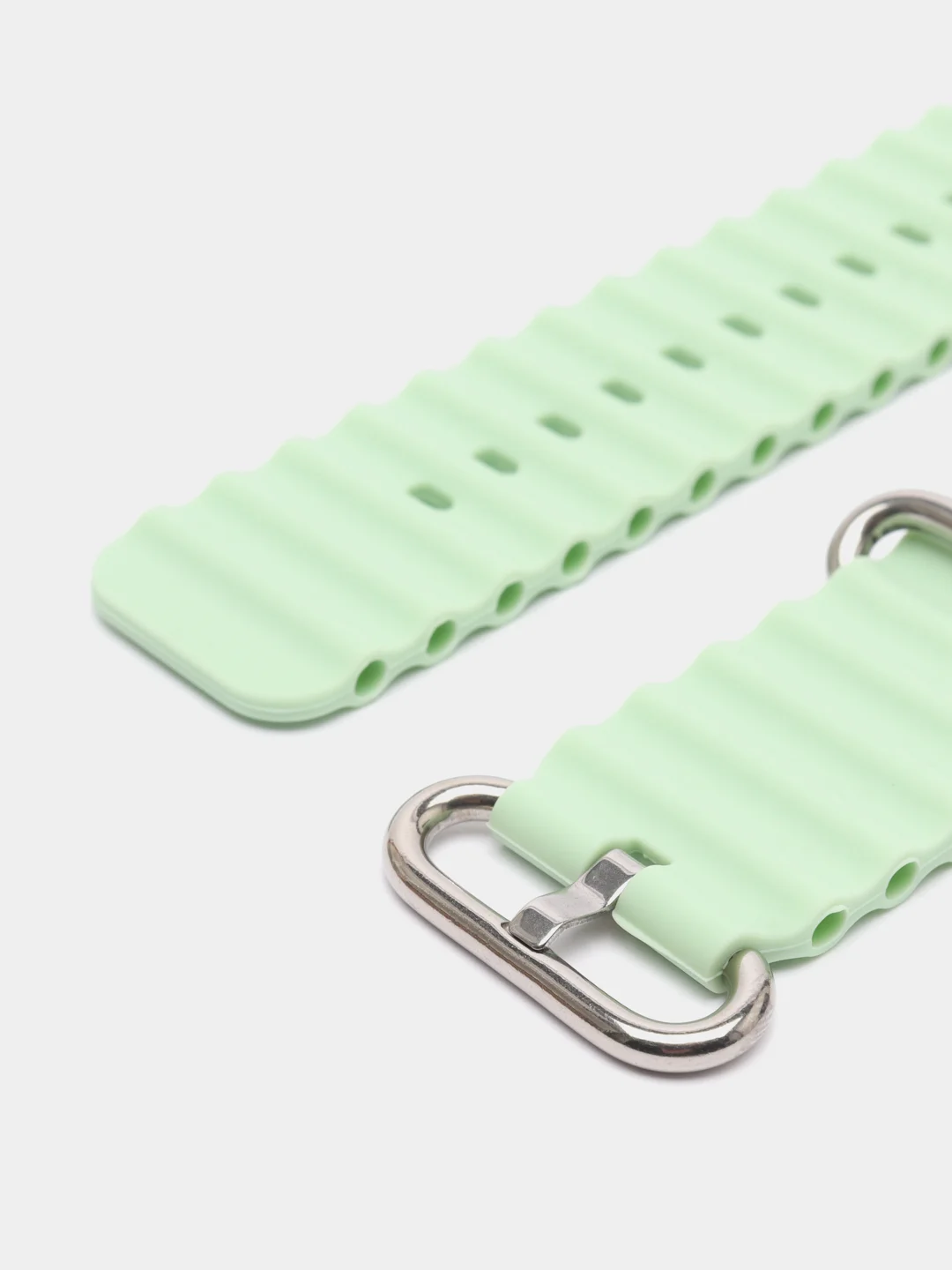 Салатовый ремешок для смарт-часов Apple Watch Ocean band Ultra, силиконовый, 42-49 мм