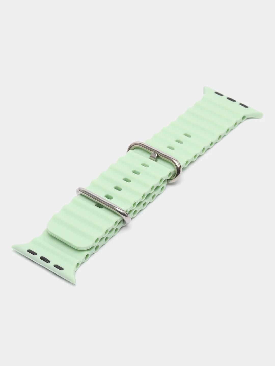 Салатовый ремешок для смарт-часов Apple Watch Ocean band Ultra, силиконовый, 42-49 мм