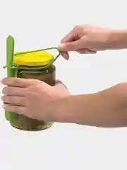 Зеленый универсальная вилка для крепления на банку, для поедания вкусных огурчиков
