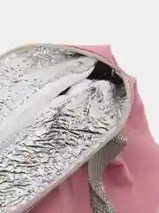 Розовый термосумка для ланчбокса, детская, фольга, сохраняет тепло, холод