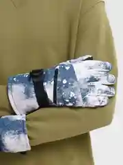 Синий перчатки горнолыжные