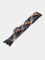 Синий меланж ремешок для Xiaomi Mi Band 8 / 9 нейлоновый