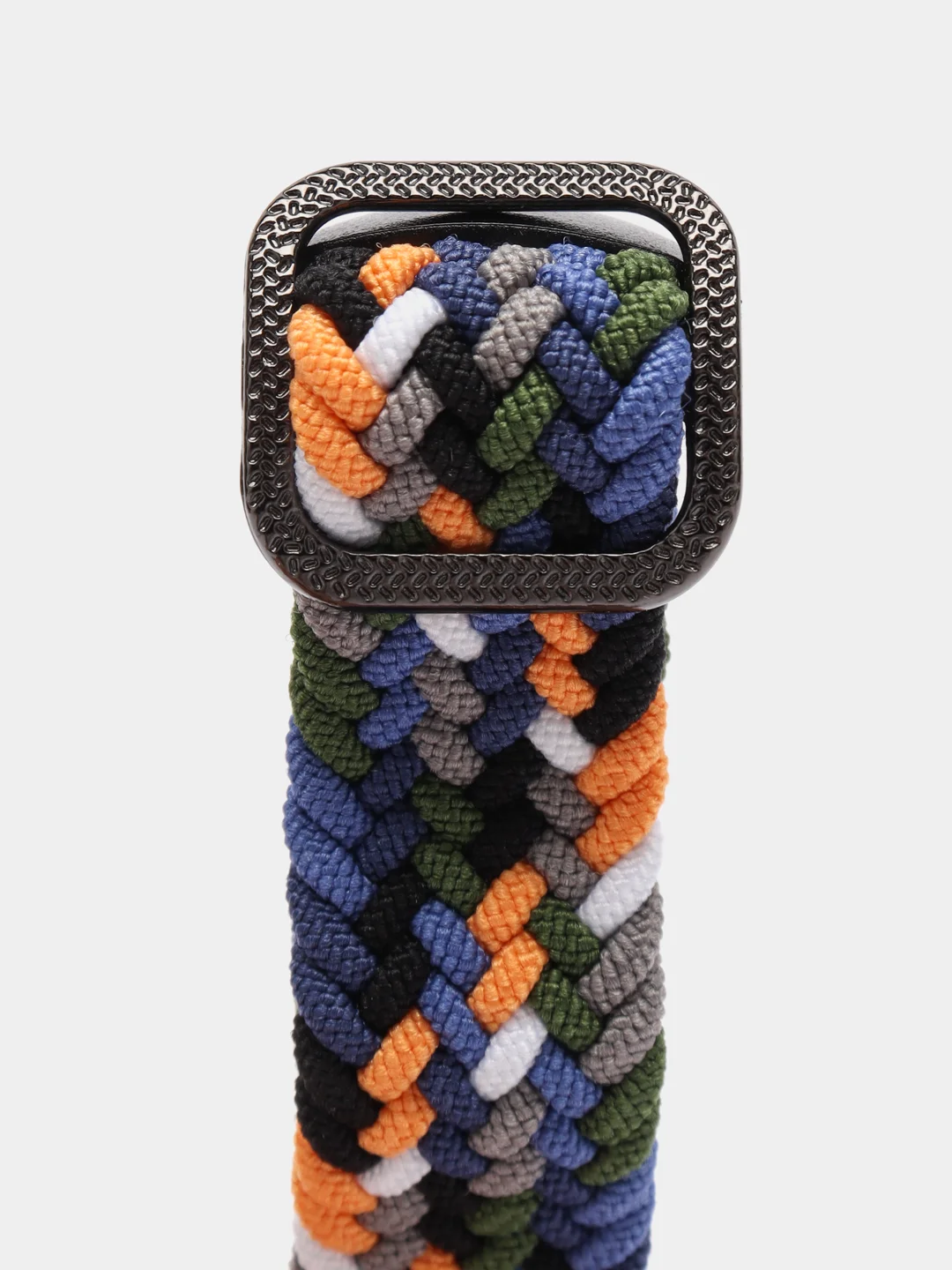 Синий меланж ремешок для Xiaomi Mi Band 8 / 9 нейлоновый
