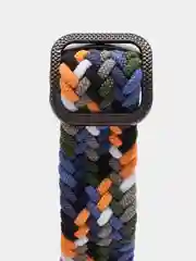 Синий меланж ремешок для Xiaomi Mi Band 8 / 9 нейлоновый