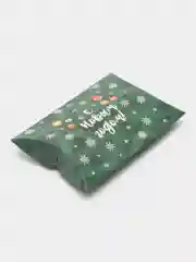 Зеленый коробка сборная Новогодняя, 11 х 8 х 2 см