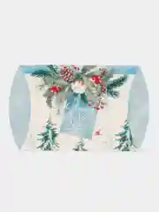 Алый коробка сборная Новогодняя, 11 х 8 х 2 см