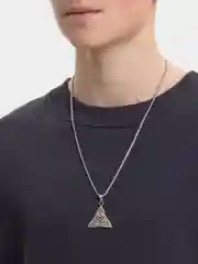 Синий цепочка мужская, из нержавеющей стали, с кулоном