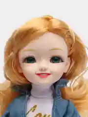 Серый кукла шарнирная с платьем Bejill 30 см