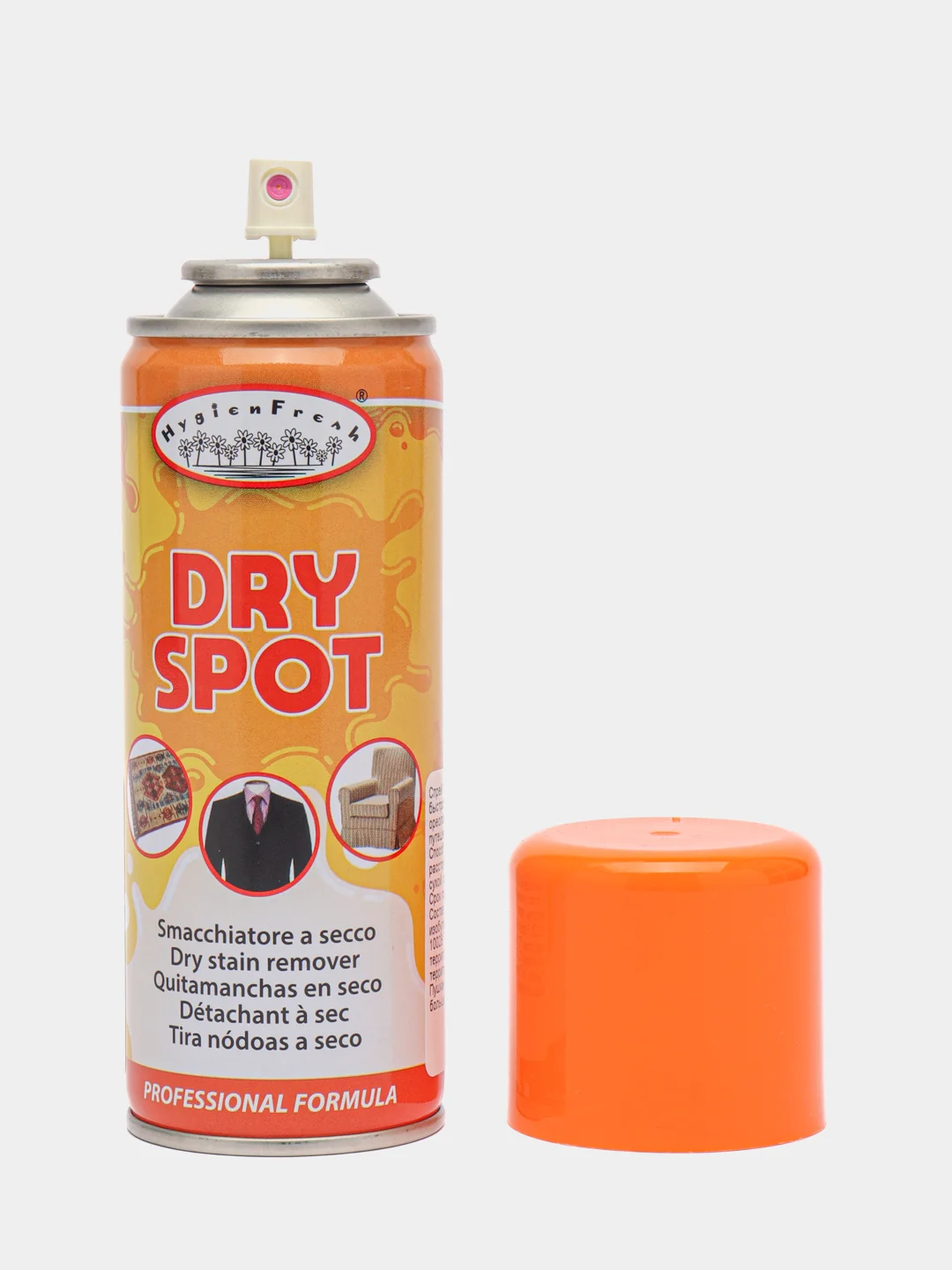 Профессиональный спрей для удаления жировых пятен без стирки DRY SPOT, 200 мл, Tintolav