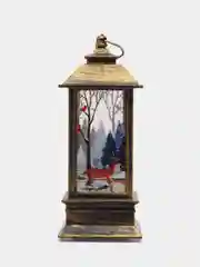 Черный ёлочная игрушка, фонарь, ночник, подарок на Новый год, новогодний светильник